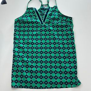 Mud Pie adjustable strap tank with v cut out